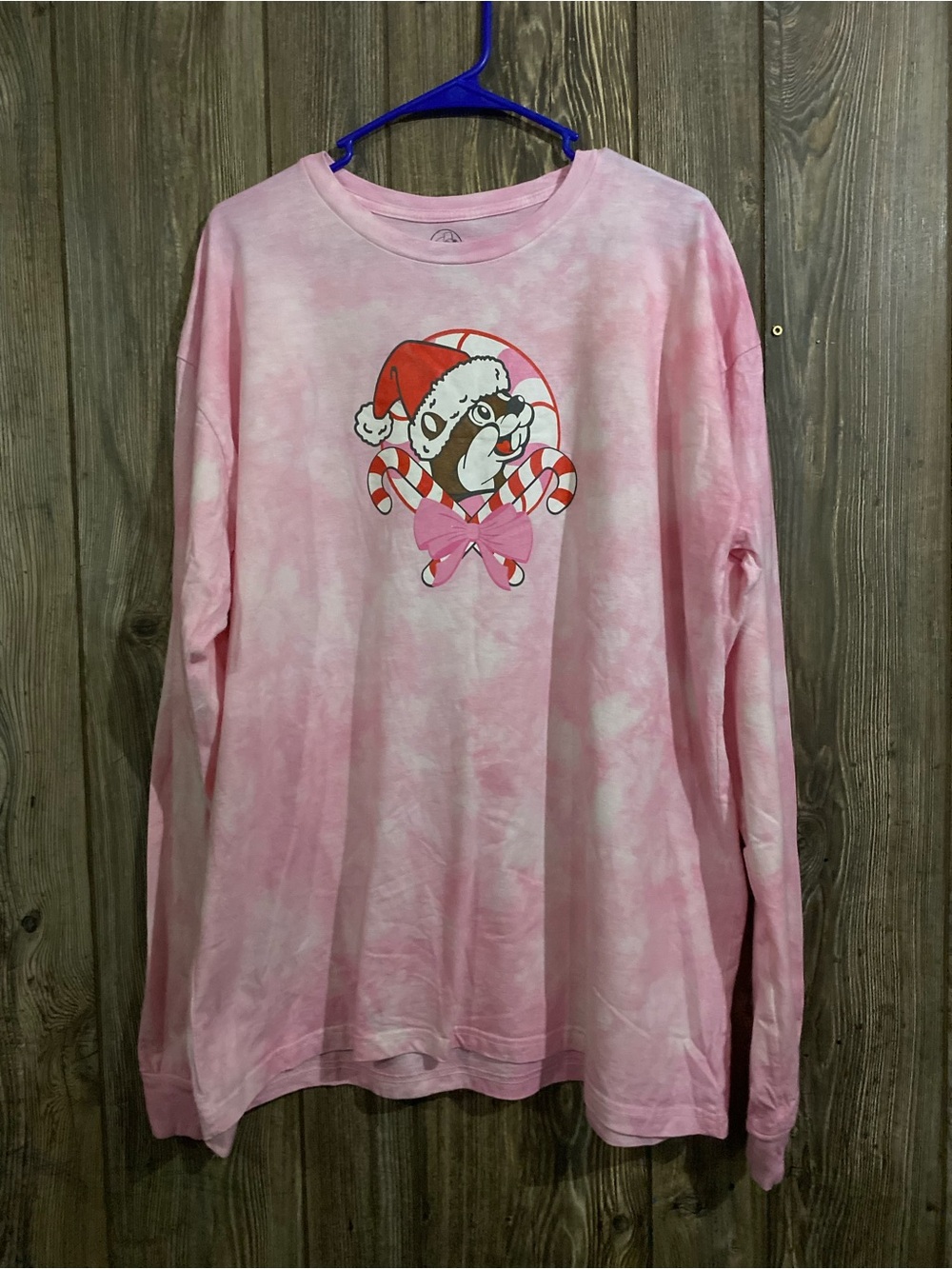 Buc-ee’s Christmas Shirt Pink Size XL